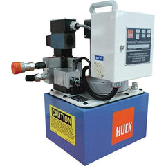 Marson - 115 hp, 5,000 Max psi, 1.5 GPM, Hydraulic Power Unit - 1.5 Gal Tank, 1 Phase, 220 Volt - Exact Tool & Supply