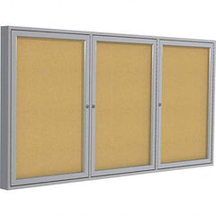 Ghent - Cork Bulletin Boards Style: Enclosed Cork Bulletin Boards Color: Natural Cork - Exact Tool & Supply