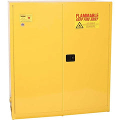 Eagle - Safety Cabinets Hazardous Chemical Type: Flammable and Combustible Liquids Color: Yellow - Exact Tool & Supply
