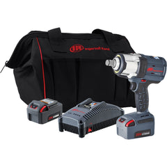 Ingersoll-Rand - Cordless Impact Wrenches & Ratchets; Voltage: 20.00 ; Drive Size (Inch): 0.75 ; Battery Chemistry: Lithium-Ion ; Handle Type: Pistol Grip ; Speed (RPM): 1900 ; Blows Per Minute: 2450 - Exact Tool & Supply