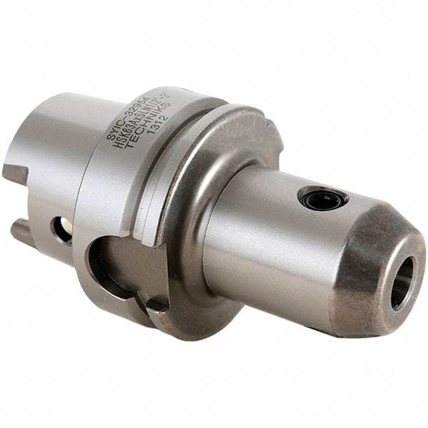 Techniks - HSK63A Taper Shank 1-1/4 Hole End Mill Holder & Adapter - 2-1/2" Nose Diam, 4-1/4" Projection - Exact Tool & Supply