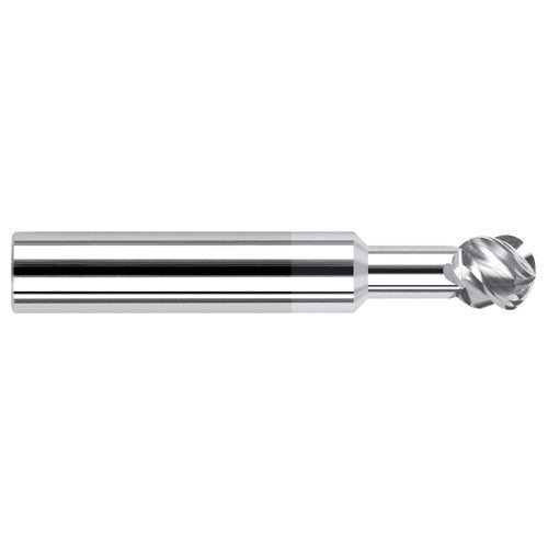 Undercutting End Mills - 0.1562″ (5/32″) Cutter Diameter × 0.5000″ (1/2″) Neck Length × 270° Carbide Undercutting End Mill, 4 Flutes, TiB2 Coated - Exact Tool & Supply