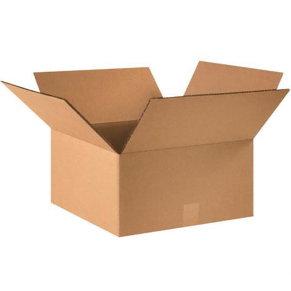 Made in USA - Pack of (15), 16" Wide x 16" Long x 6" High Heavy Duty Corrugated Boxes - Exact Tool & Supply