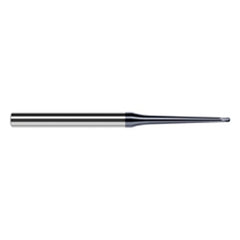 5/64″ Dia. × 1/4″ Shank × 1/16″ DOC × 3″ OAL, Carbide AlTiN, 2 Flute, Ballnose End Mill - Exact Tool & Supply