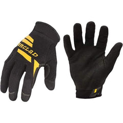 ironCLAD - Size 2XL (11) Synthetic Leather Work Gloves - For Mechanic's & Lifting, Uncoated, Slip-On Cuff, Full Fingered, Black, Paired - Exact Tool & Supply