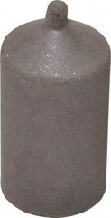 Cratex - 1" Max Diam x 1-3/4" Long, Cone, Rubberized Point - Medium Grade, Silicon Carbide, 1/4" Arbor Hole, Unmounted - Exact Tool & Supply