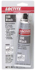 Loctite - 70ml High Performance RTV Silicone Gasket Maker - -75 to 625°F, Black, Comes in Tube - Exact Tool & Supply