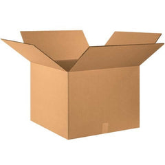 Made in USA - Pack of (10), 24" Wide x 24" Long x 16" High Corrugated Shipping Boxes - Exact Tool & Supply