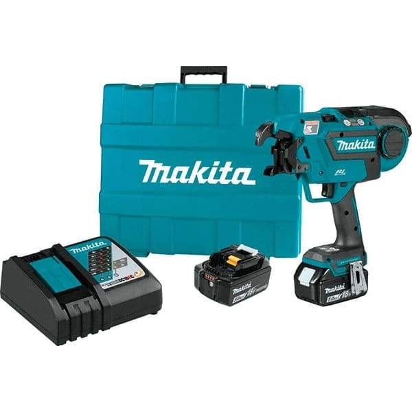 Makita - Cordless Rebar Tying Tool Voltage: 18.0 Rebar Size Capacity: #5 x #5 - Exact Tool & Supply