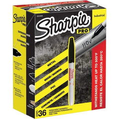 Sharpie - Markers & Paintsticks Type: Permanent Color: Black - Exact Tool & Supply