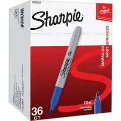Sharpie - Markers & Paintsticks Type: Permanent Color: Blue - Exact Tool & Supply