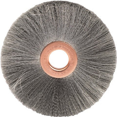 3″ Small Diameter Crimped Wire Wheel, .003″ Steel Fill, 1/2″ Arbor Hole - Exact Tool & Supply