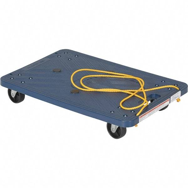 Vestil - 220 Lb Capacity Plastic Dolly - 24" Long x 16" Wide - Exact Tool & Supply