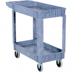 Vestil - 550 Lb Capacity, 17" Wide x 39-1/2" Long x 28" High Bin Cart - 2 Shelf, Plastic - Exact Tool & Supply