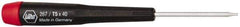 Wiha - T5 Torx Driver - 1-9/16" Blade Length, 4-3/4" OAL, Tapered Handle - Exact Tool & Supply