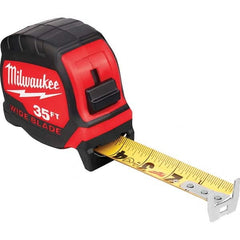 Milwaukee Tool - 35' x 1-5/16" Yellow/Black Blade Tape Measure - Exact Tool & Supply