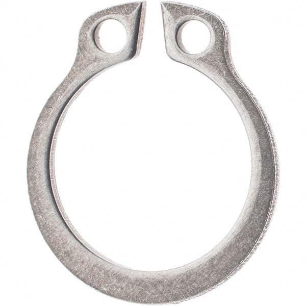 Rotor Clip - 28mm Shaft Diam, 26.6mm Groove Diam, Stainless Steel Metric External SH Style Retaining Ring - Exact Tool & Supply
