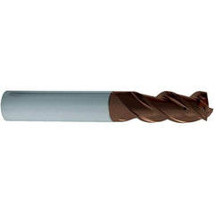 Guhring - 3/4", 3 Flute, Single End, Solid Carbide, Corner Chamfer End Mill - 4" OAL, 1 LOC, Right Hand Cut - Exact Tool & Supply