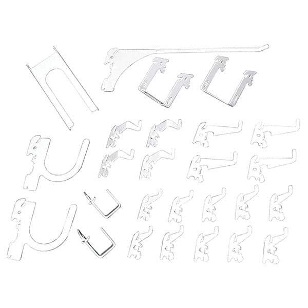 Wall Control - Pegboard Hook Sets For Use With: Any Wall Control Broad & Industrial Pegboard Contents: (26) Assorted Slotted Pegboard Hooks & Brackets - Exact Tool & Supply