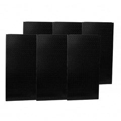Wall Control - 96" Wide x 32" High Peg Board Storage Board - 6 Panels, Metal, Black - Exact Tool & Supply