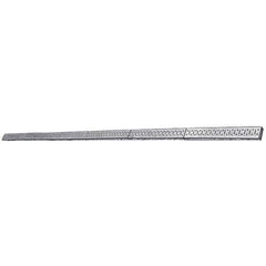 Wall Control - 96" Wide x 2-1/2" High Peg Board Strip - 6 Panels, Galvanized Steel, Metallic - Exact Tool & Supply