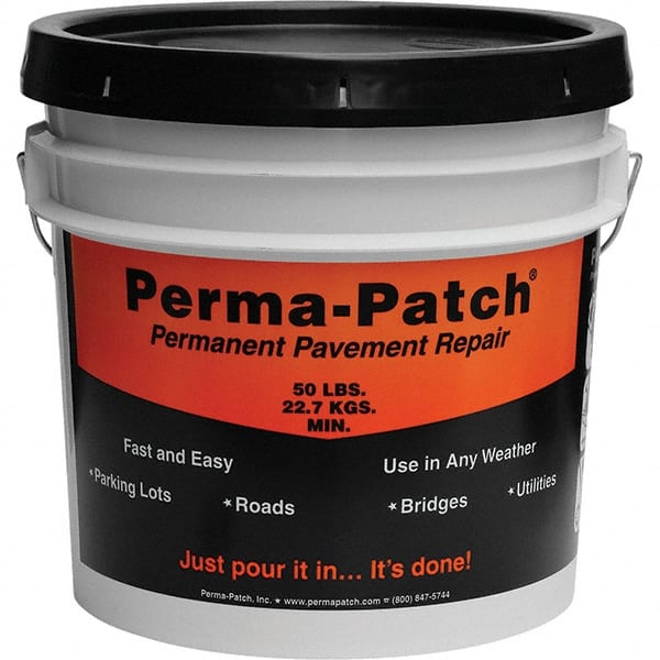 Perma-Patch - Drywall & Hard Surface Compounds Type: Permanent Asphalt Patch Material Color: Black - Exact Tool & Supply