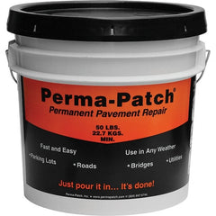 Perma-Patch - Drywall & Hard Surface Compounds Type: Permanent Asphalt Patch Material Color: Black - Exact Tool & Supply