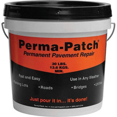 Perma-Patch - Drywall & Hard Surface Compounds Type: Permanent Asphalt Patch Material Color: Black - Exact Tool & Supply