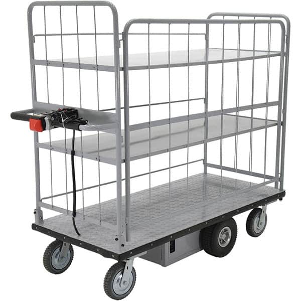 Vestil - 1,000 Lb Capacity Steel Powered Cart - Exact Tool & Supply