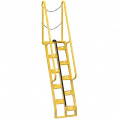 Vestil - 113-3/4" High 350 Lb Capacity 10 Step Alternating Tread Stair - Exact Tool & Supply