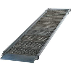Vestil - 85" Long x 26" Wide, Aluminum Walk Ramp - 2,800 Lb Load Limit - Exact Tool & Supply