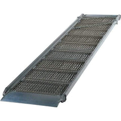 Vestil - 85" Long x 36" Wide, Aluminum Walk Ramp - 2,800 Lb Load Limit - Exact Tool & Supply