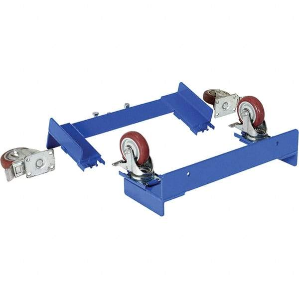 Vestil - Drum Caddy - 4 Swivel Casters with Steel Wheels - Exact Tool & Supply