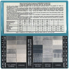 Fowler - 2 to 492.126 micro Inch Surface Finish, Nickel, Surface Finish Comparator - Exact Tool & Supply