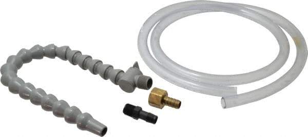 Graymills - 2 Piece, 60" Hose Length, 1/2" Nozzle Diam, 1/2" Hose ID, Coolant Hose Kit - For Flood-Type Coolant Systems - Exact Tool & Supply