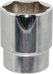 Proto - 1-3/8", 1/2" Drive, Standard Hand Socket - 6 Points, 2-1/8" OAL, Chrome Finish - Exact Tool & Supply