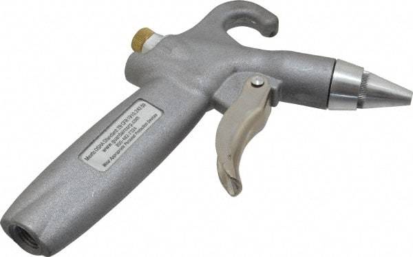 Guardair - 120 Max psi Whisper Jet Pistol Grip Blow Gun - 1/4 NPT Inlet, Aluminum - Exact Tool & Supply
