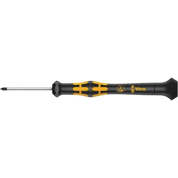 Wera - 1-47/64" Blade Length Microstix Screwdriver - 137mm OAL - Exact Tool & Supply