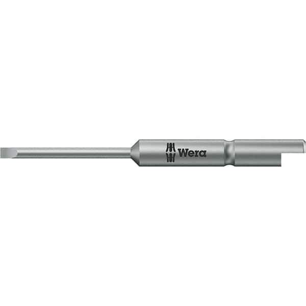 Wera - Slotted Screwdriver Bits Reversible: Reversible Blade Width (mm): 2.50 - Exact Tool & Supply