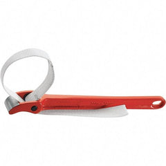 Rothenberger - 12" Max Pipe Capacity, 13-3/4" Long, Strap Wrench - 3" Actual OD, 16" Handle Length - Exact Tool & Supply