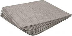 Brady SPC Sorbents - 41 Gal Capacity per Package, Universal Pad - 30" Long x 30" Wide, Gray, Polypropylene - Exact Tool & Supply
