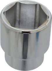 Proto - 1-1/2", 1/2" Drive, Standard Hand Socket - 6 Points, 2-1/4" OAL, Chrome Finish - Exact Tool & Supply