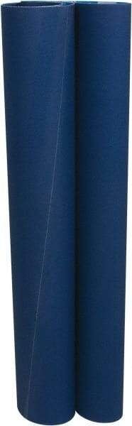 Norton - 37" Wide x 60" OAL, 80 Grit, Zirconia Alumina Abrasive Belt - Zirconia Alumina, Medium, Coated, X Weighted Cloth Backing, Wet/Dry, Series R823 - Exact Tool & Supply
