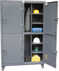 Strong Hold - 4 Door, 2 Tier, Steel Locker - Exact Tool & Supply