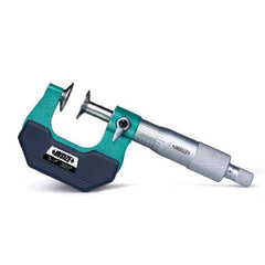 Insize USA LLC - Disc Micrometers; Operation Type: Mechanical ; Minimum Measurement (Decimal Inch): 0.0000 ; Maximum Measurement (Decimal Inch): 1.0000 ; Thimble Type: Ratchet Stop ; Digital Counter: No ; Calibrated: Yes - Exact Tool & Supply