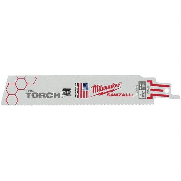 Milwaukee Tool - Reciprocating Saw Blades   Blade Material: Bi-Metal    Blade Length (Inch): 6 - Exact Tool & Supply