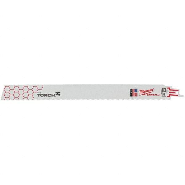 Milwaukee Tool - Reciprocating Saw Blades   Blade Material: Bi-Metal    Blade Length (Inch): 12 - Exact Tool & Supply