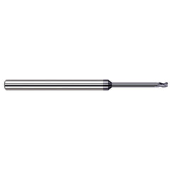 Corner Radius End Mill: 3/16″ Dia, 0.285″ LOC, 1/64″ Radius, 4 Flutes, Solid Carbide 4″ OAL, 3/16″ Shank Dia, 34 ° Helix, AlTiN Nano Coated, Corner Radius End, Centercutting