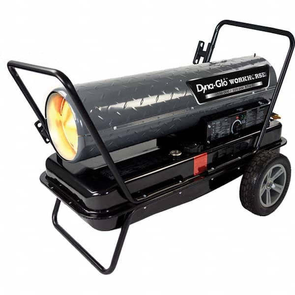 GHP GROUP - Fuel Forced Air Heaters Type: Multi Fuel Forced Air Heater with Thermostat Fuel Type: Diesel, Kerosene, JP-8, Jet A - Exact Tool & Supply
