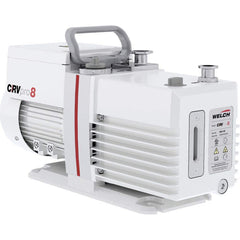 Welch - Rotary Vane-Type Vacuum Pumps; Horsepower: 0.5 ; Voltage: 115V ; Cubic Feet per Minute: 5.60 ; Length (Decimal Inch): 15.1000 ; Width (Decimal Inch): 6.1000 ; Height (Inch): 9.2 - Exact Tool & Supply